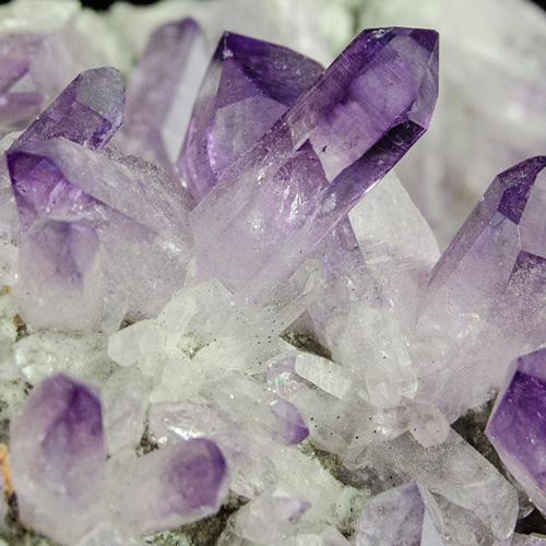 Buy Amethyst Crystals online. Points of Light Crystal and Mineral