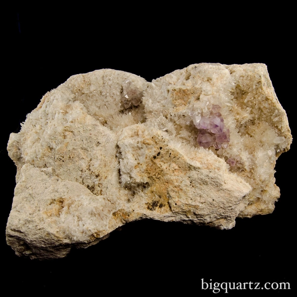 Large Specimen of Amethyst and Quartz Crystals on Matrix
