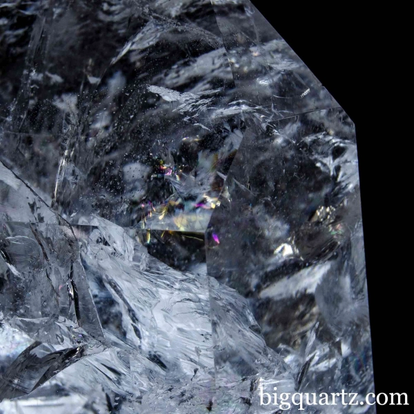 Quartz Crystal Point on Light Stand, 9 inches (Brazil #F0276