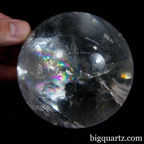 Clear Quartz Crystal Sphere, 1.7 pounds (Brazil #G0017) 3.2 inches