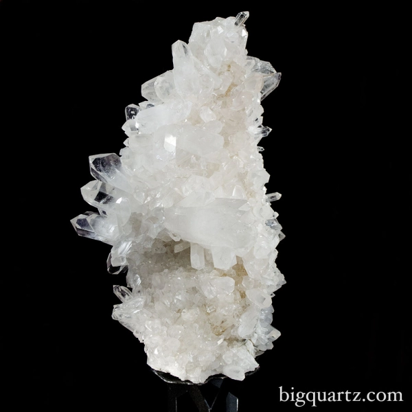 せい #6228 18x17.5mm Col.Crystal LISH Large Quartz Crystal Cluster w/ Stand (Brazil #8460) 4.5