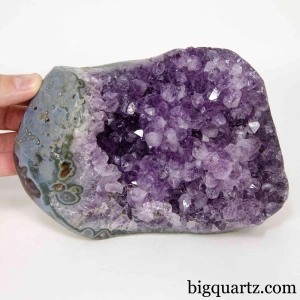 Large Amethyst Geode Crystal Natural self-standing rock for tabletop h –  briellacrystals