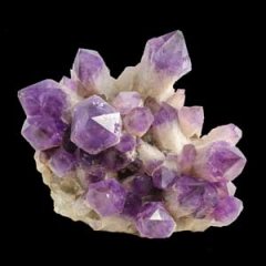 Large purple amethyst crystal cluster from Bolivia